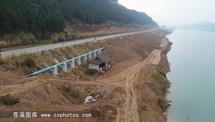 20180130苍溪县城回水湾湿地公园梨仙湖建设14